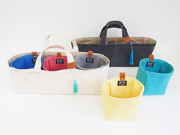 帆布の道具入れ・帆布の小間物入れ
