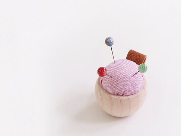 ヒノキのピンクッション 播州織